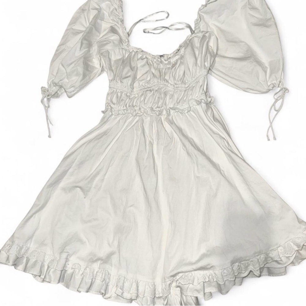 White for love and lemons mini dress